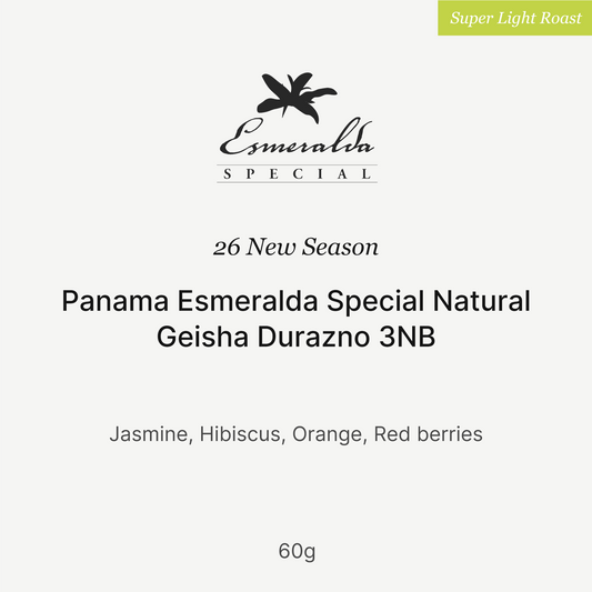 26 New Season - Panama Esmeralda Special Natural Geisha Durazno 3NB 60g