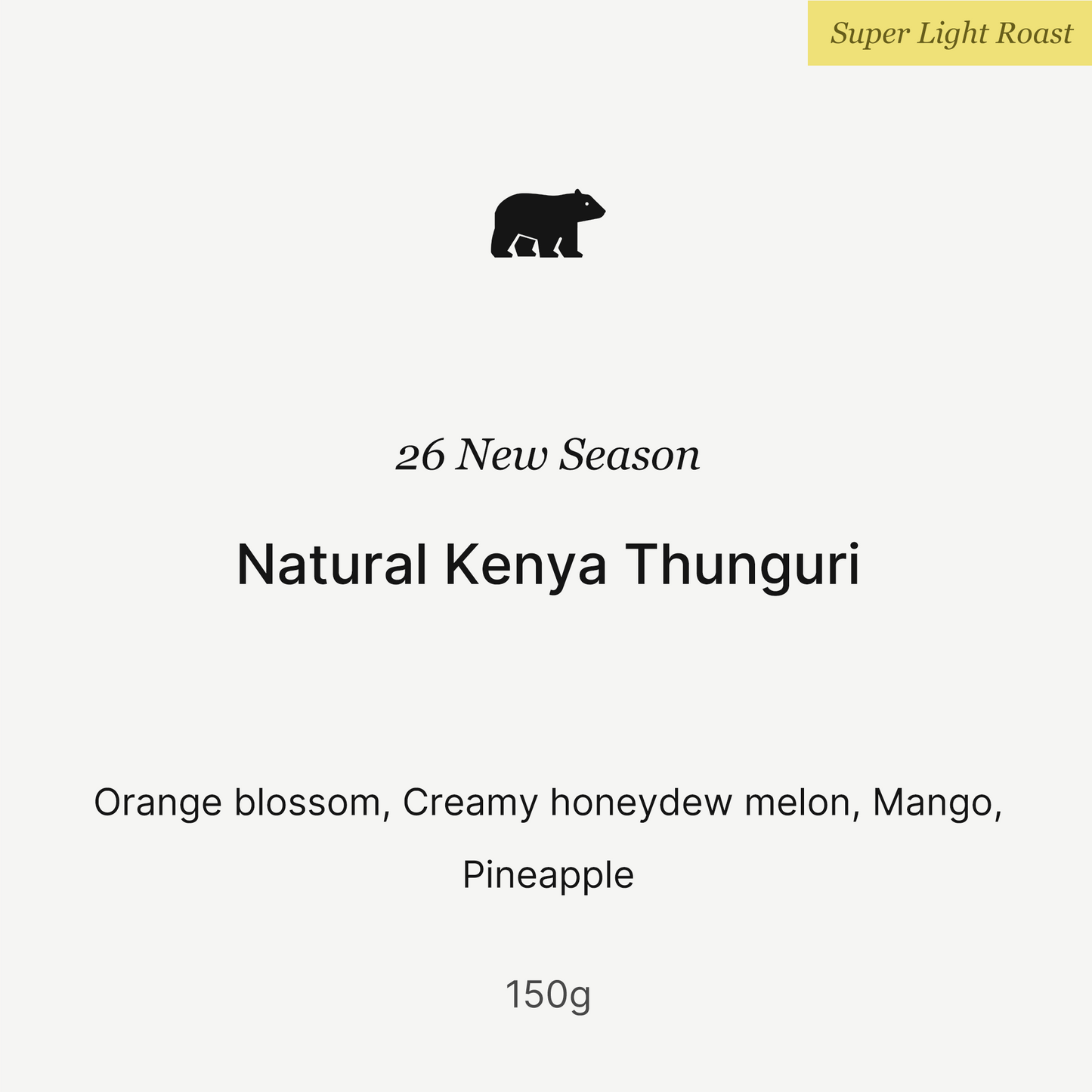 26 New Season - Natural Kenya Thunguri - 150g