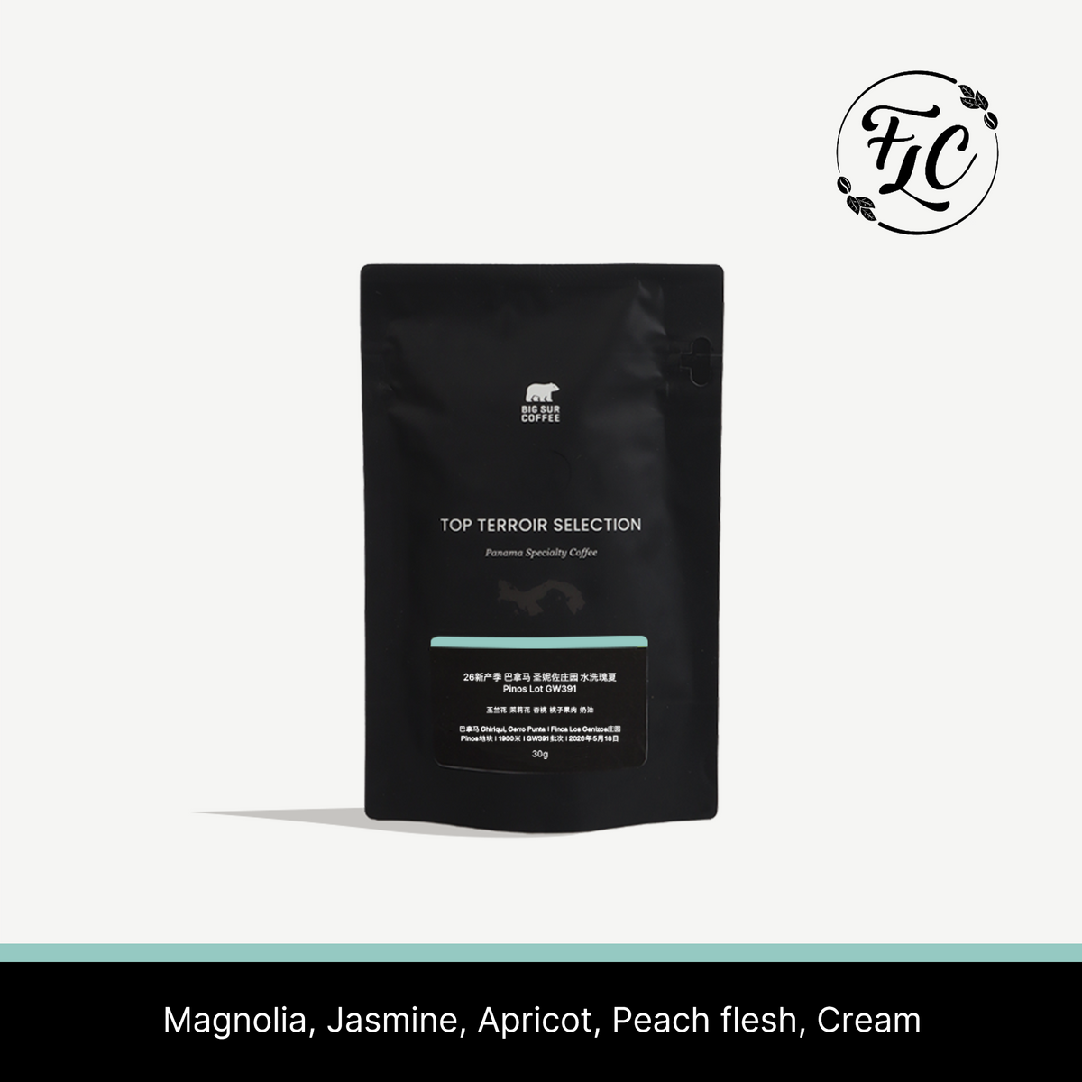 2026 - Panama Los Cenizos Washed Geisha Pinos Lot GW391 - 30g