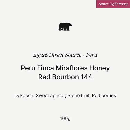 25/26 - Peru Finca Miraflores Honey Red Bourbon 144 100g