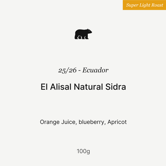 25/26 - Ecuador El Alisal Natural Sidra 100g