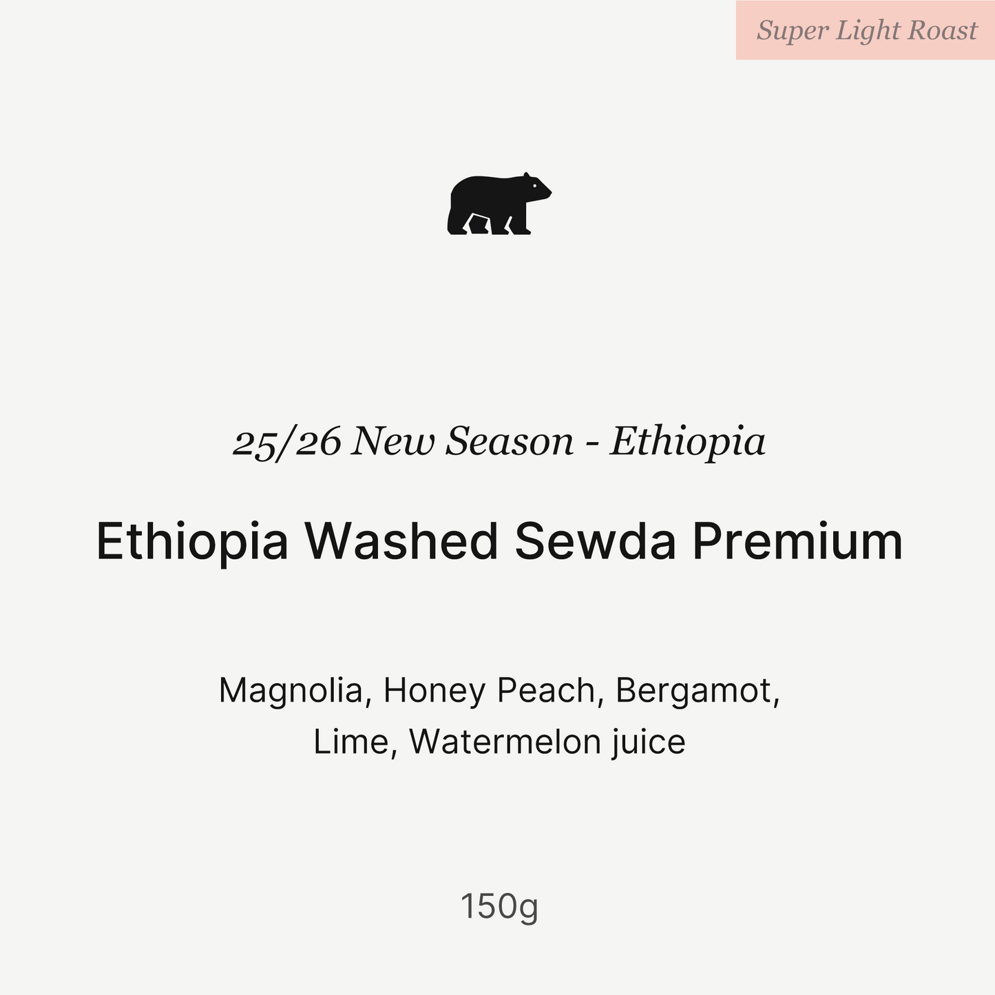 25/26 New Season Ethiopia Washed Sewda Premium 150g