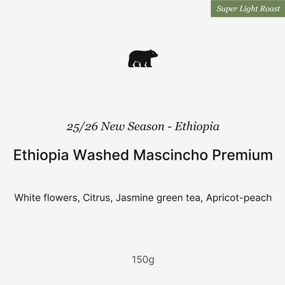 25/26 New Season Ethiopia Washed Mascincho Premium 150g