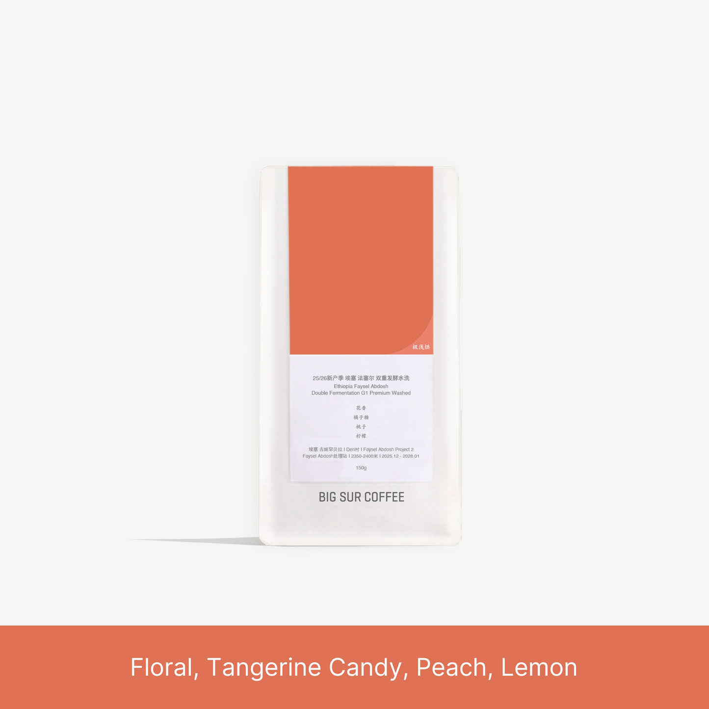 25/26 New Season - Ethiopia Faysel Abdosh Double Fermentation G1 Premium Washed 150g