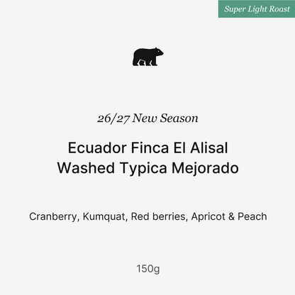 26/27 New Season - Ecuador Finca El Alisal Washed Typica Mejorado - 150g
