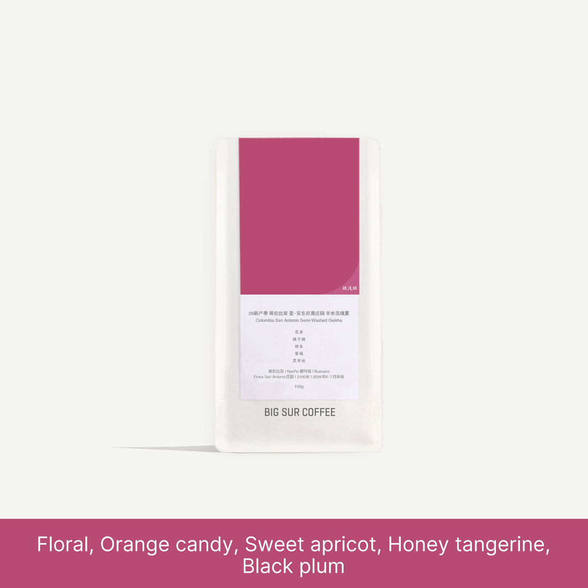 2026 New Season - Colombia San Antonio  Semi-Washed Geisha - 150g
